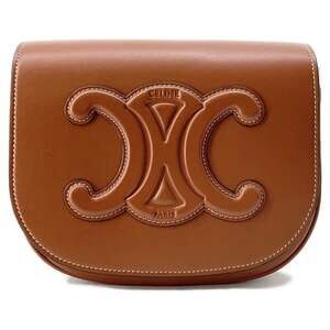 Celine Folco Cuir Triomphe Shoulder Bag calfskin